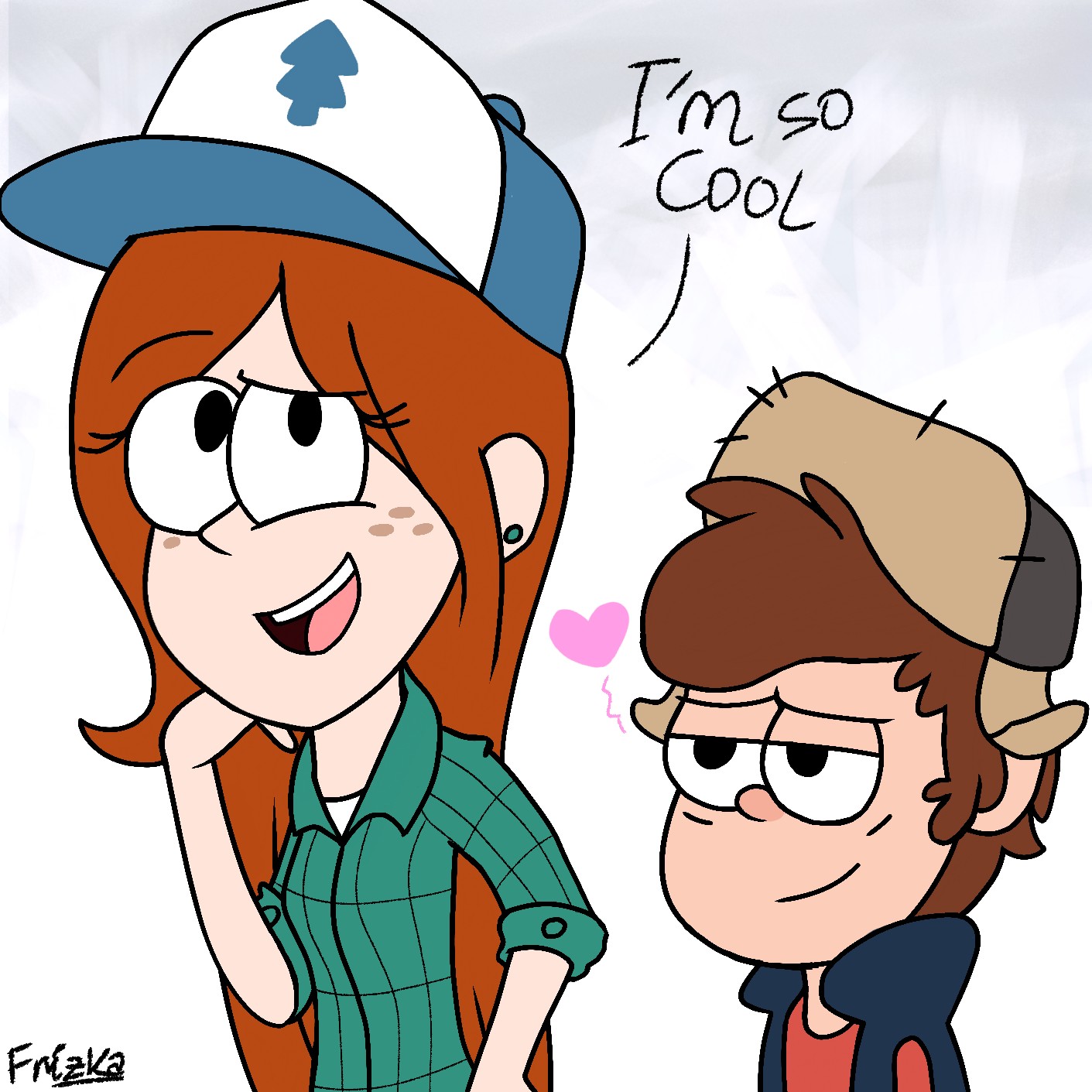 The exchange caps gravityfalls picsart cartoon  wendyco 